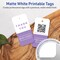 Avery Printable Rounded Rectangle Price Tags, Sure Feed Technology, 1-1/2" x 3", Matte White Cardstock, Print-to-The-Edge, Laser/Inkjet Printable, 100 Total
